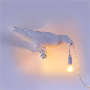 Seletti Bird Lamp White Looking Right